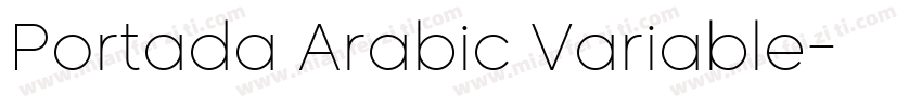 Portada Arabic Variable字体转换